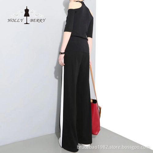 Leisure Sport Women Slacks Soft Wide Leg Pants